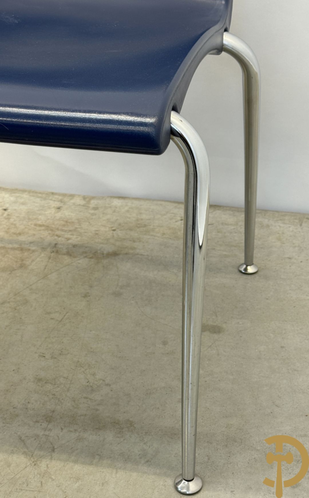 Set van vier vintage stoelen op chromé poten, Weisner Hager 