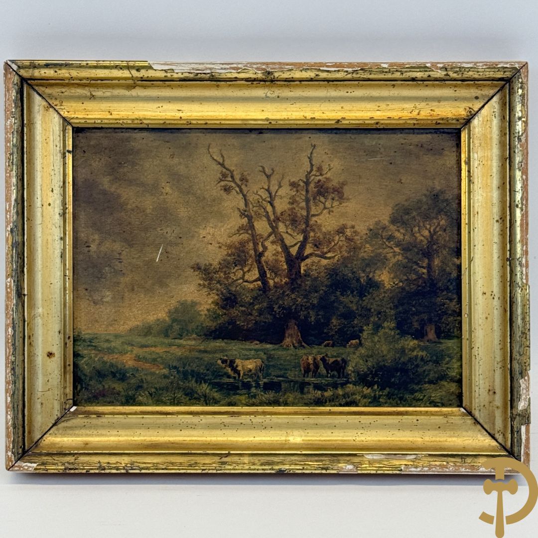 Onleesbaar getekend rechts onder 