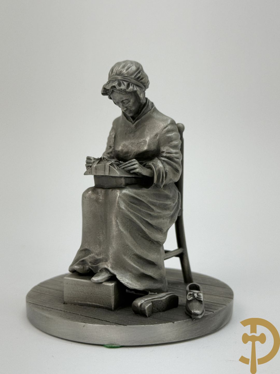 Twaalf tinnen ambachten, gestempeld van Franklin Mint