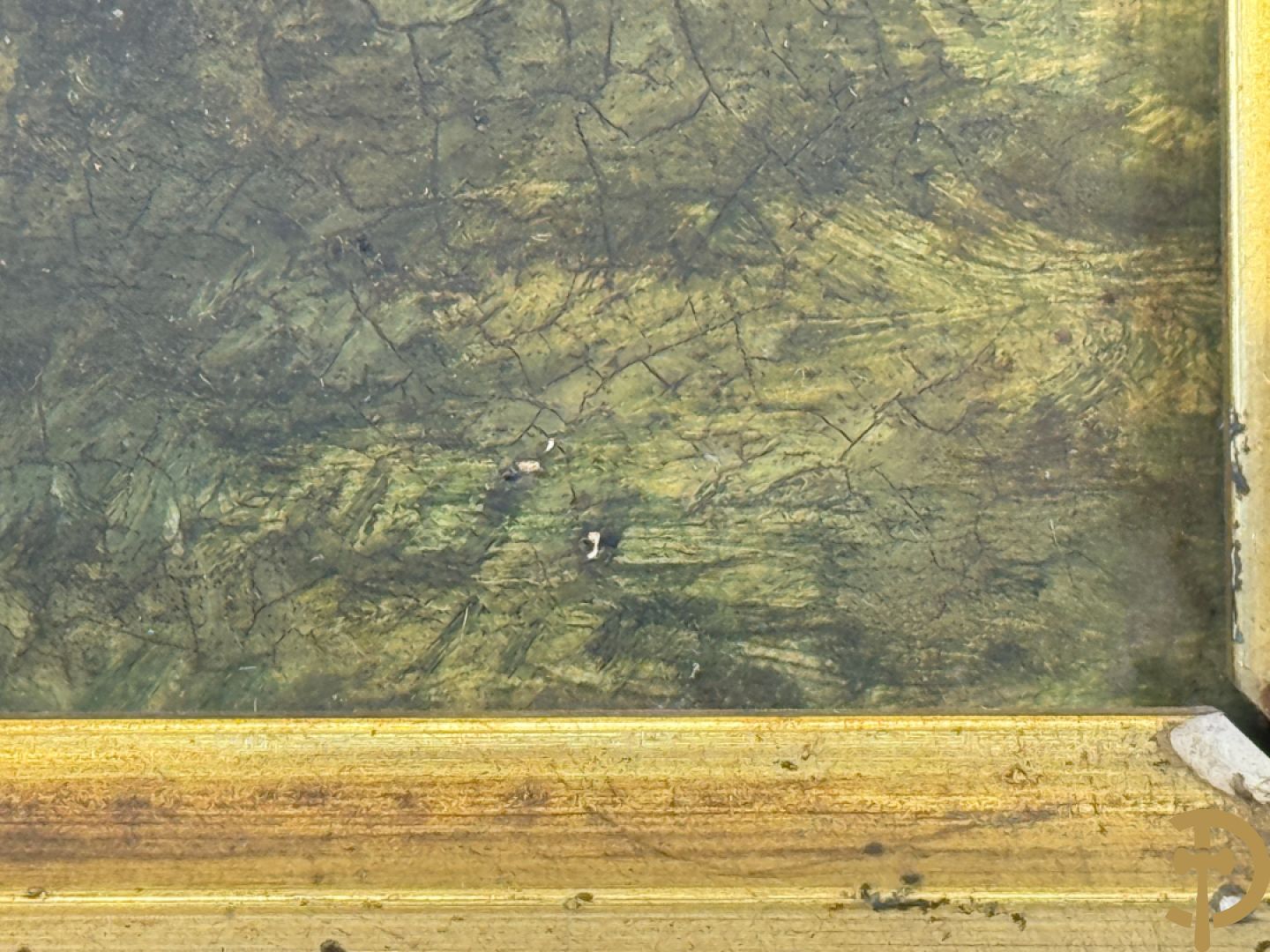 Onleesbaar getekend rechts onder 