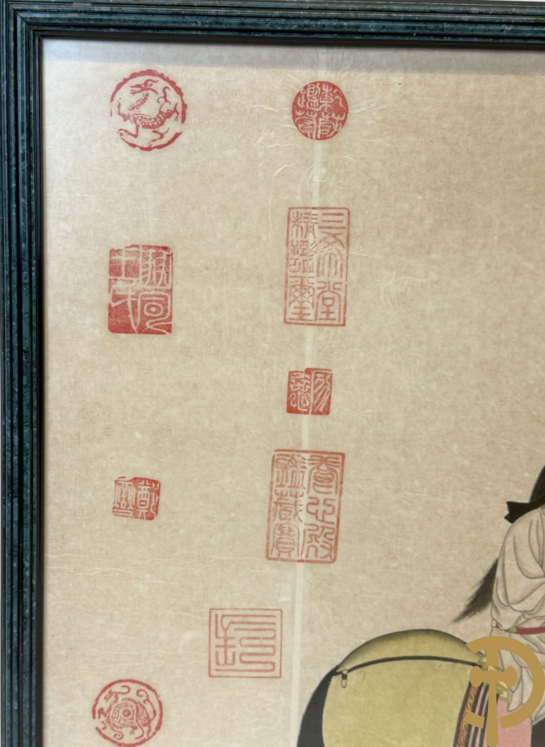 Handbeschilderde Chinese voorstelling 