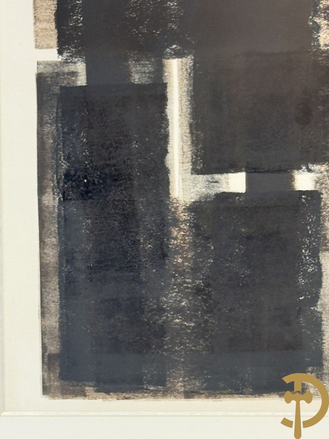 VERMEULEN NOËL getekend 1982 - drieluik acrylverf op papier