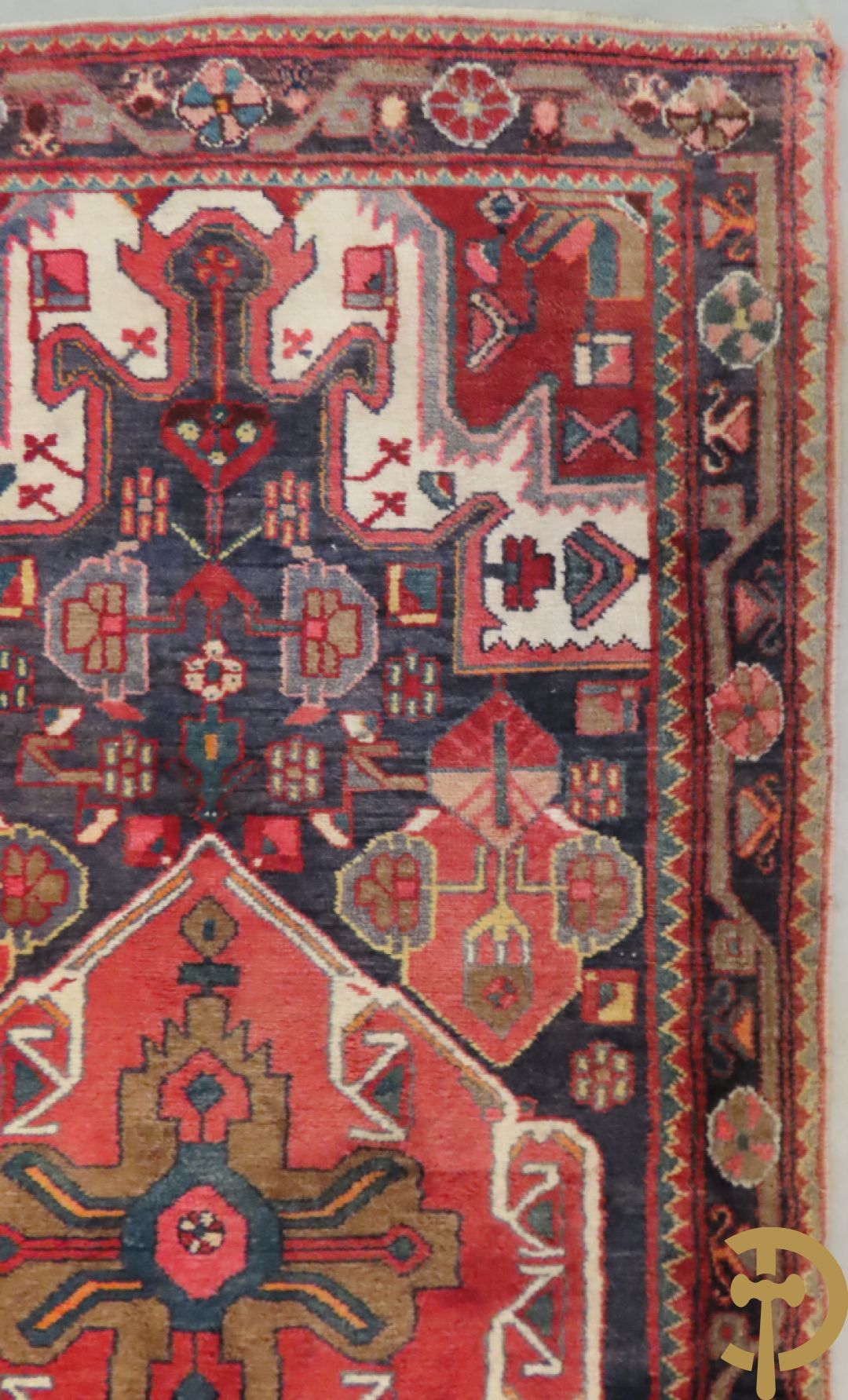 Drie oosterse handgeknoopte tapijten Kaukasus