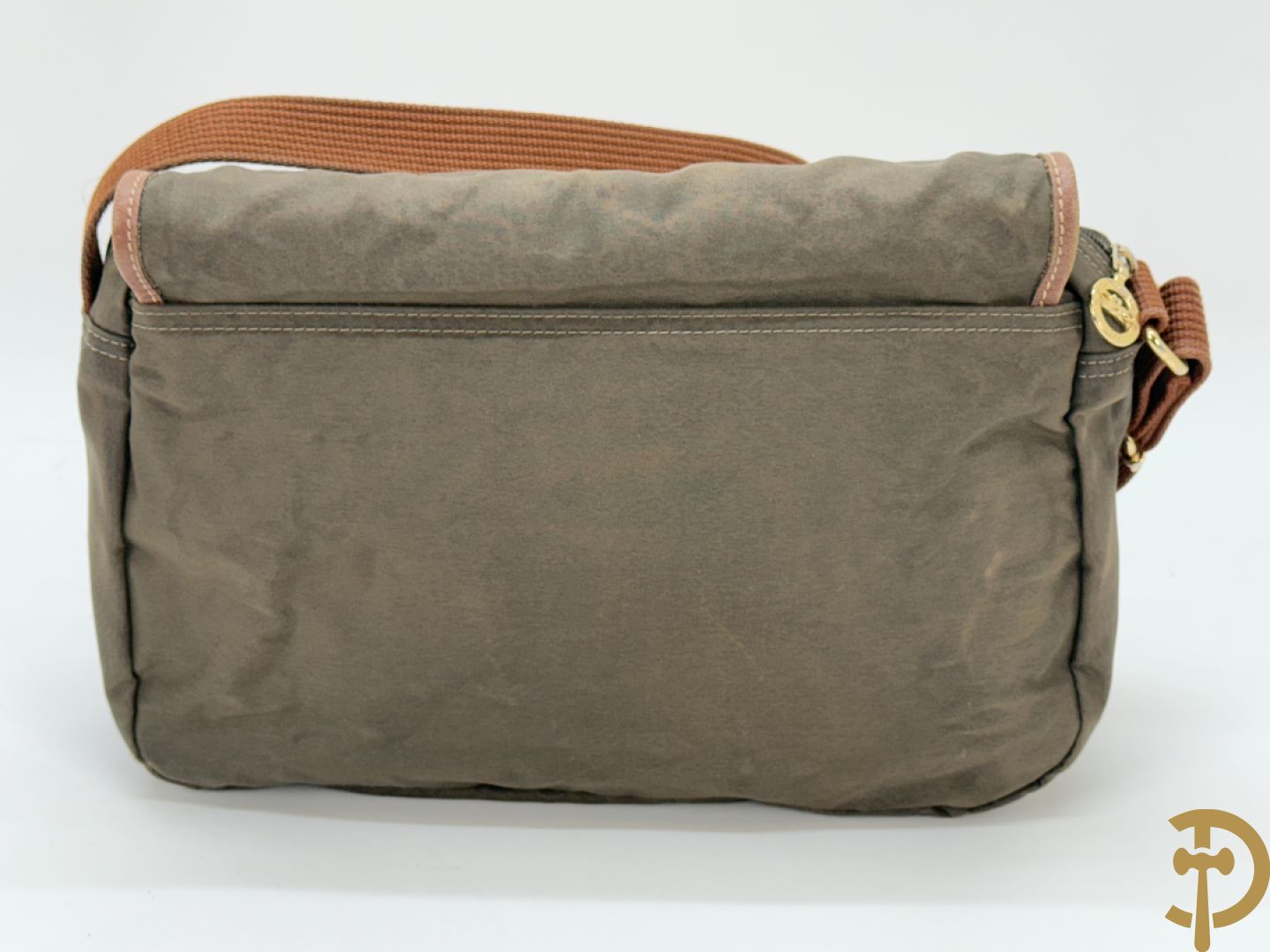 Lederen handtas Longchamp + 2 nylon handtassen Longchamp