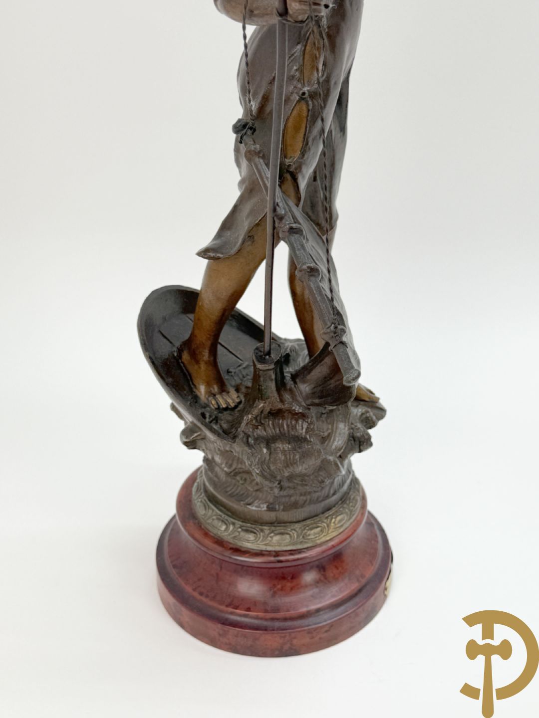 Driedelige zamak garnituur 