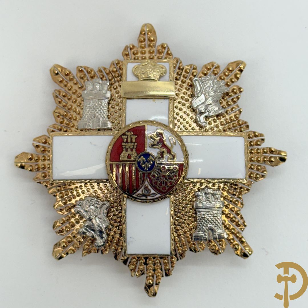 Groot kruis aan wit lint en borstster - Spanje, Grootkruis in de Orde van Militaire Verdienste