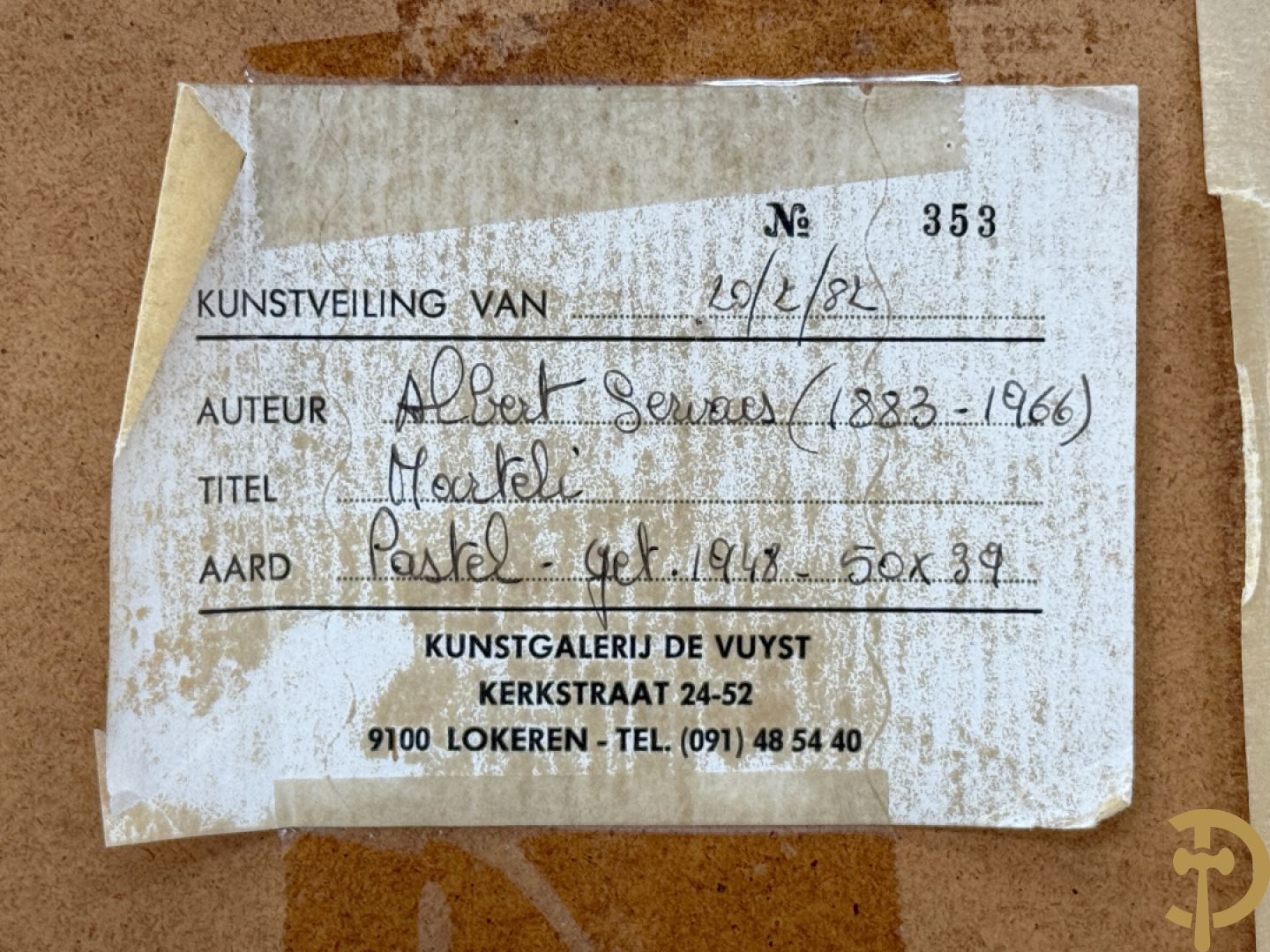 SERVAES Albert getekend 1948 