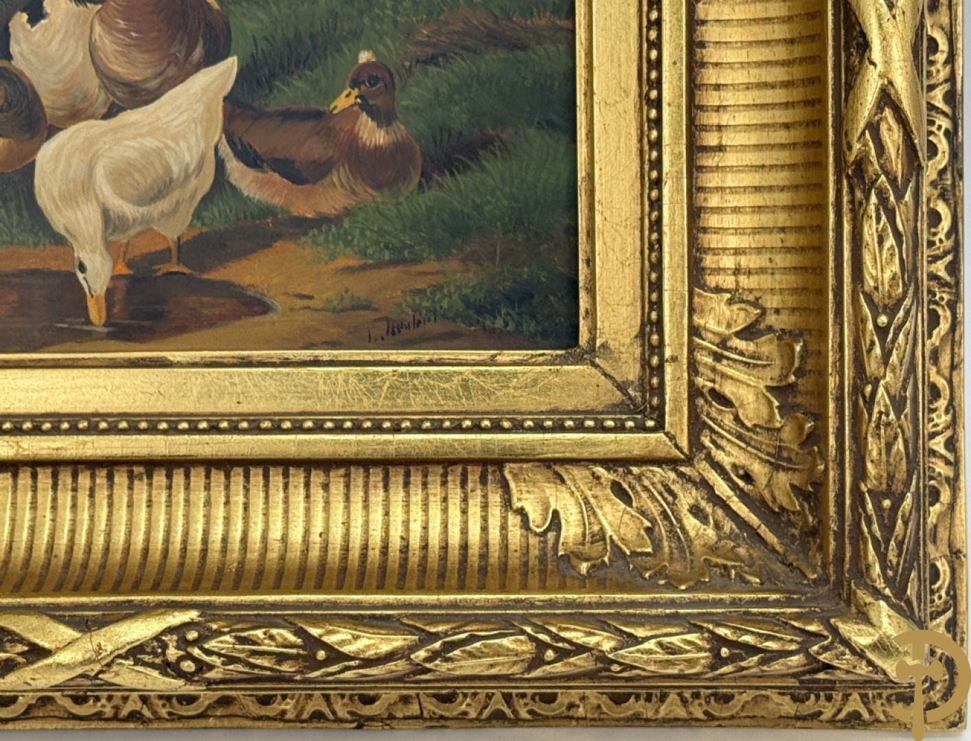 Onleesbaar getekend rechts onder 