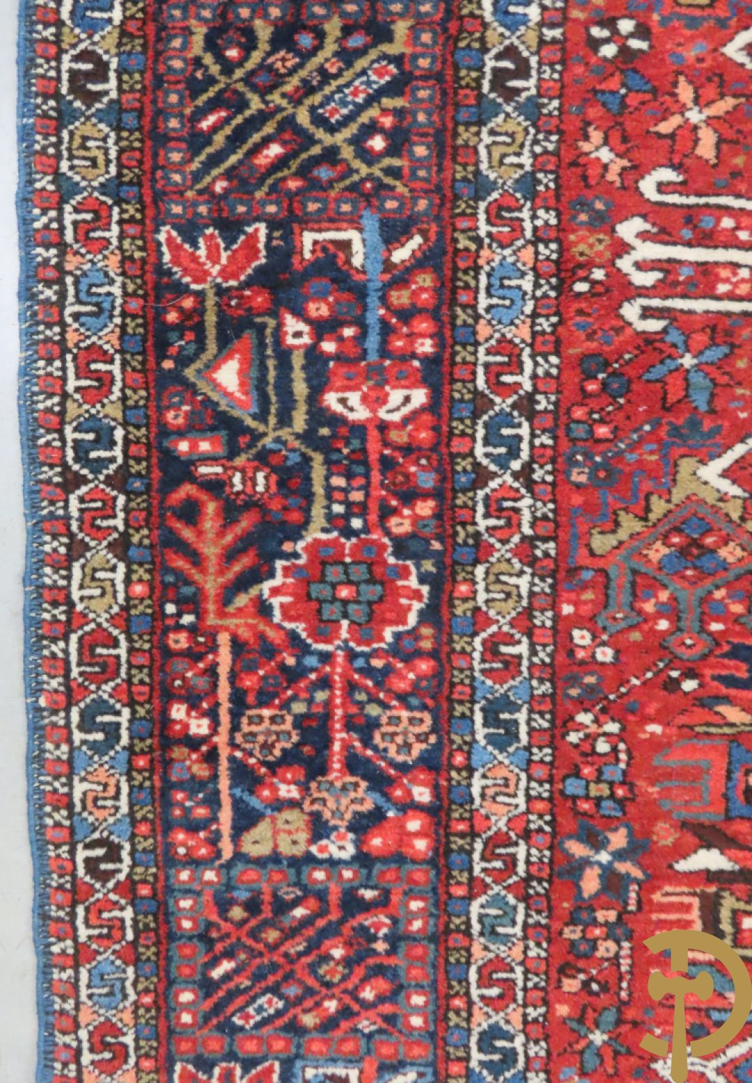 Twee oosterse handgeknoopte tapijten Heriz