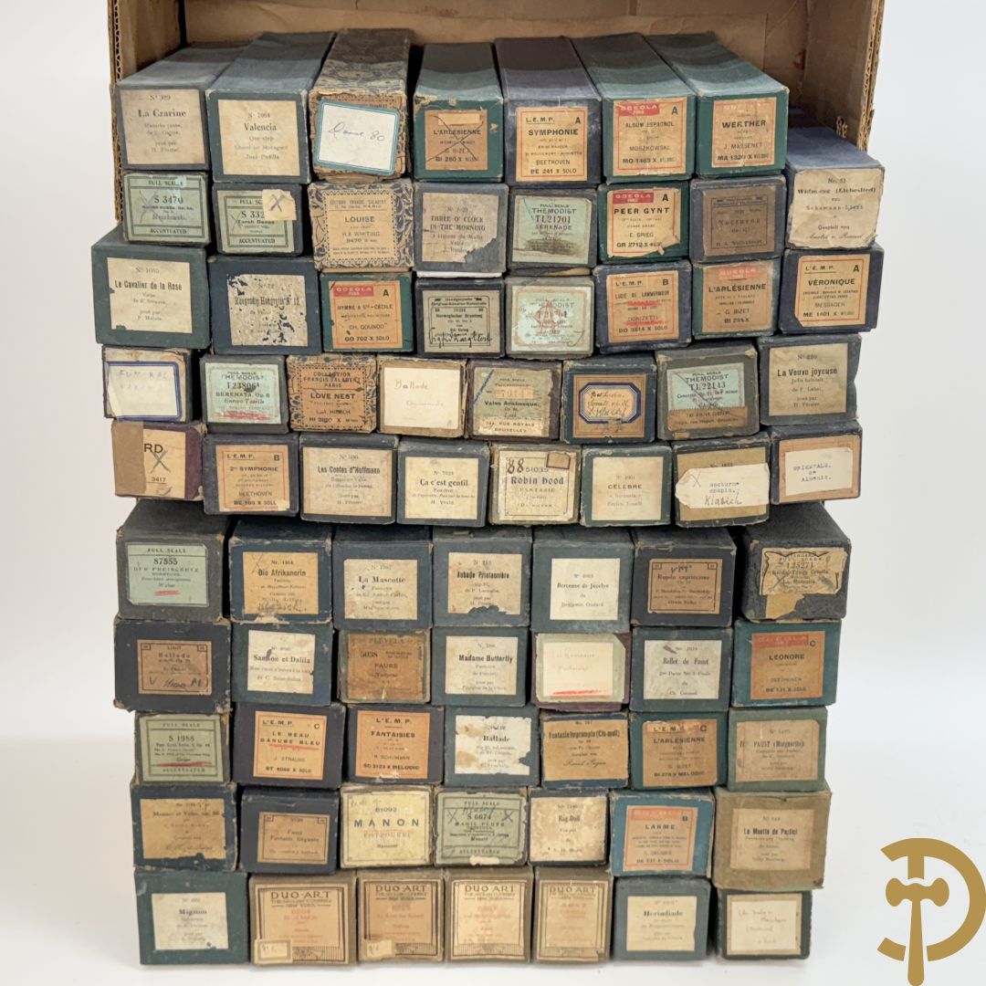 Pianolarollen in doos