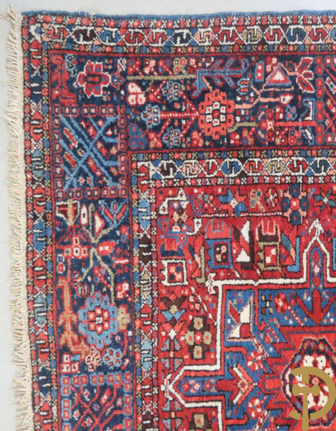 Twee oosterse handgeknoopte tapijten Heriz