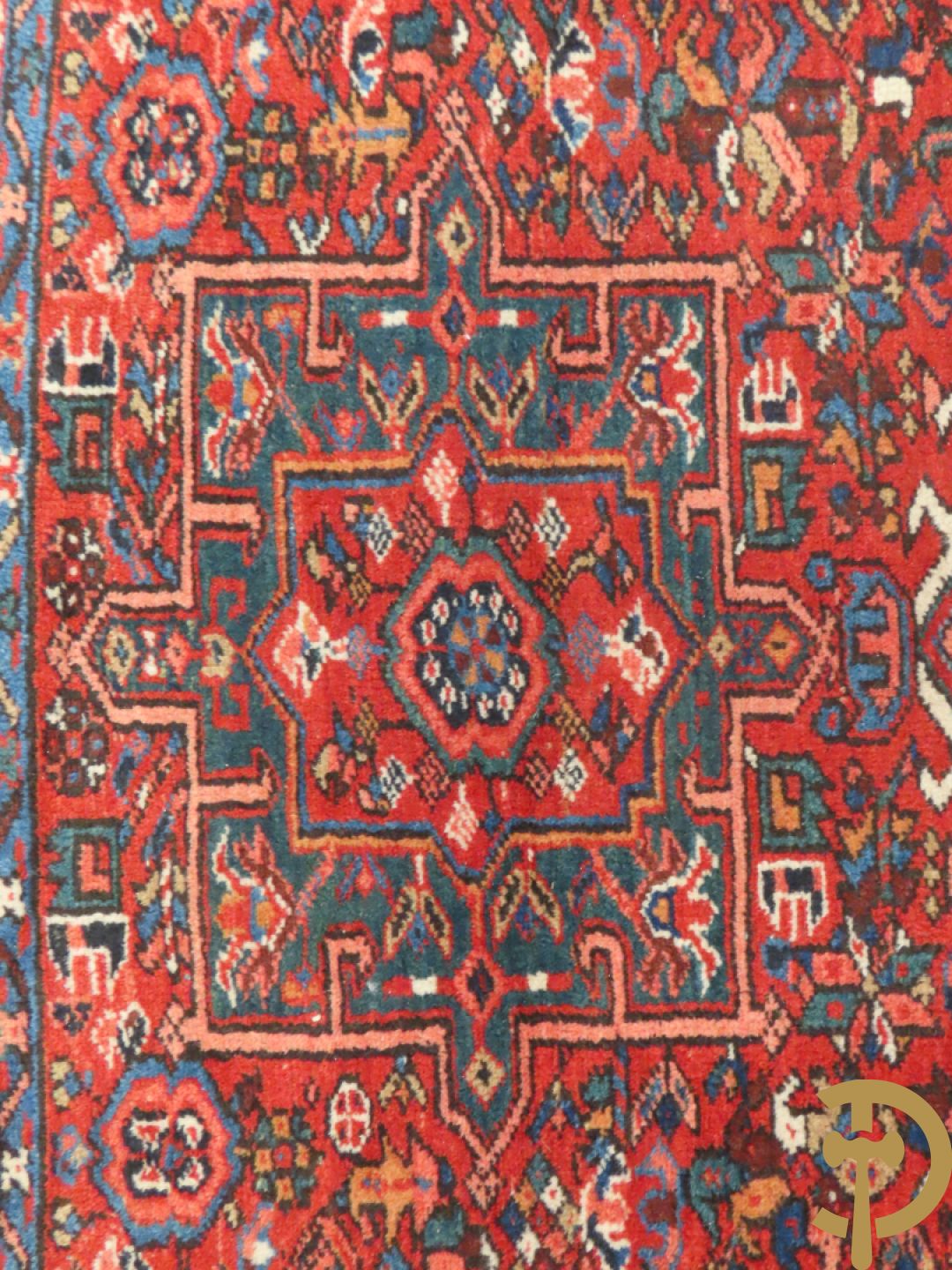 Twee oosterse handgeknoopte tapijten Heriz