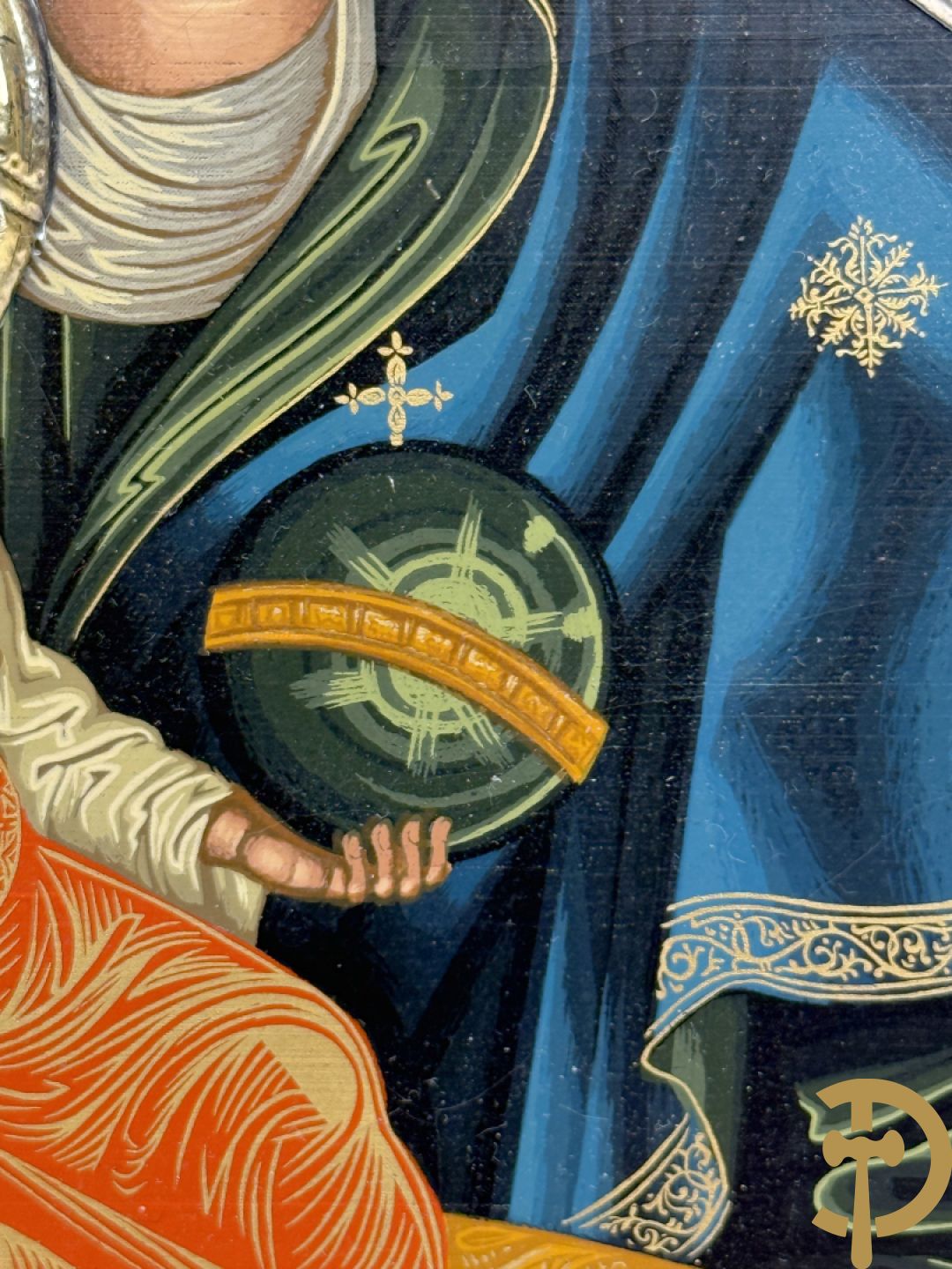 Ikoon met zilveren rizza 