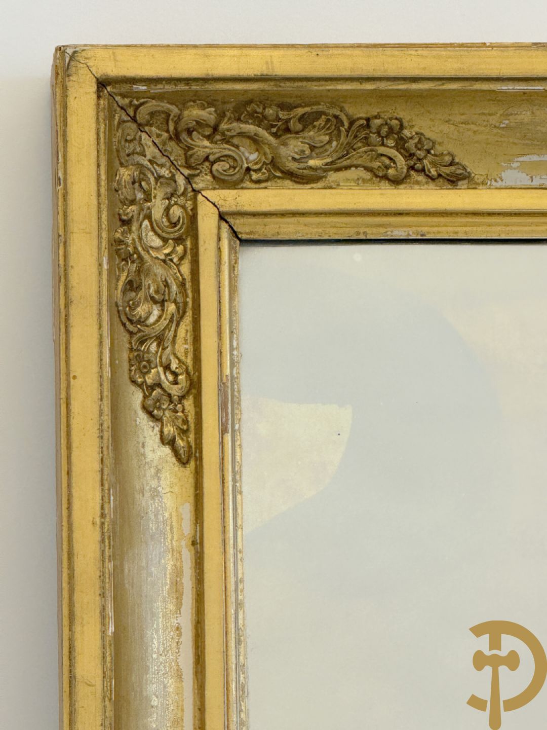 Vergulde Empire lijst met spiegel