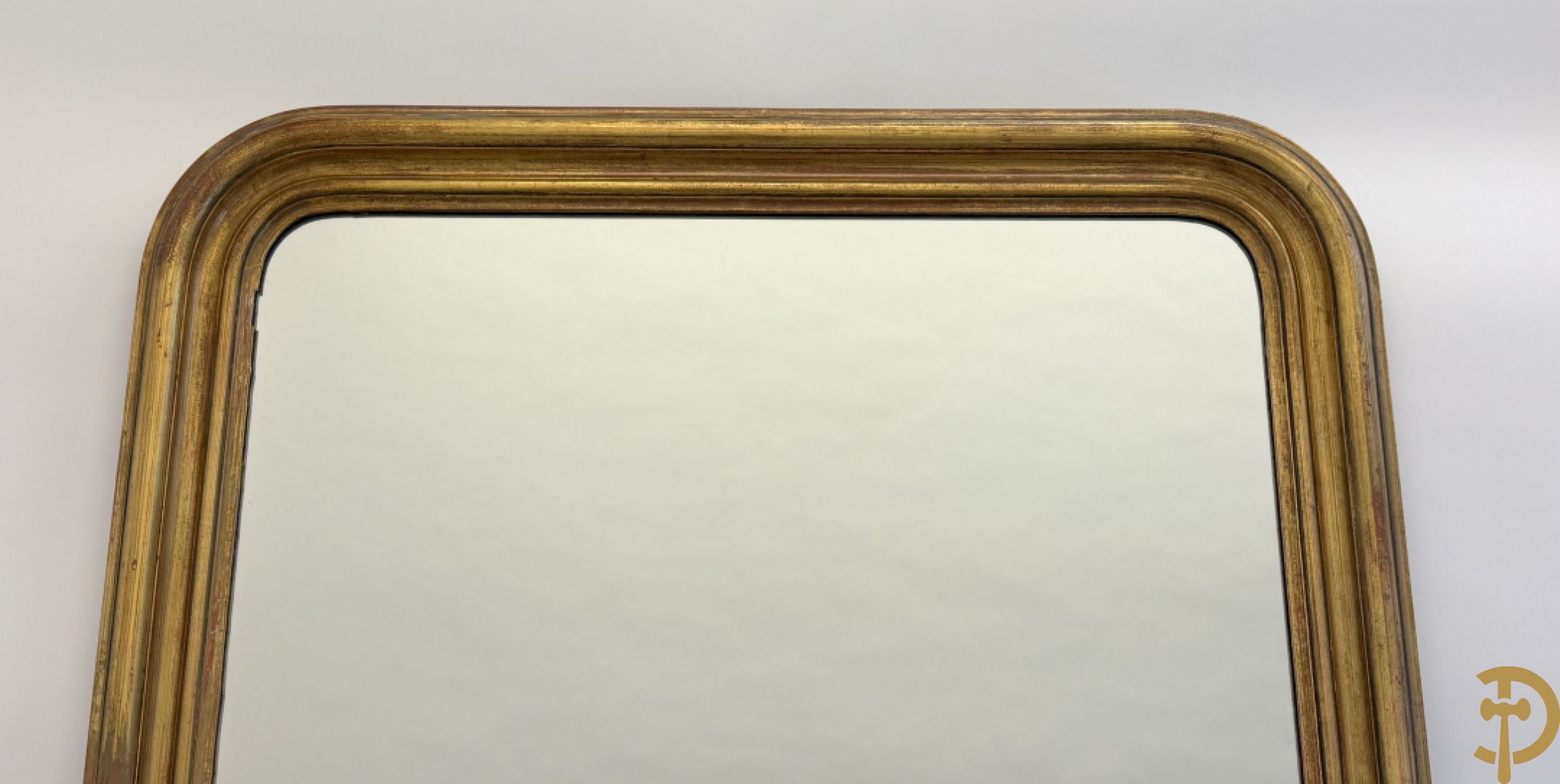 Vergulde Louis Philippe stijl spiegel