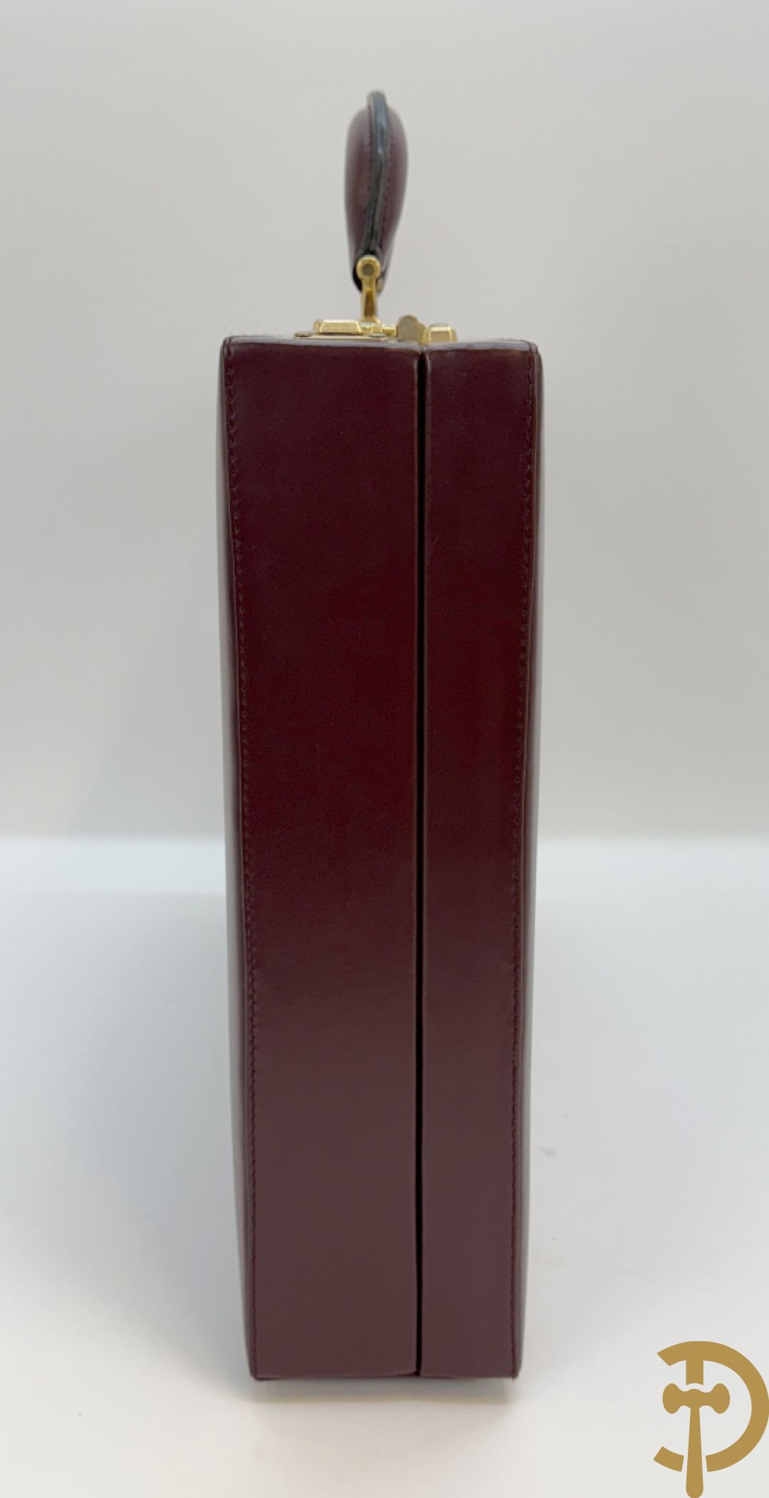 Bordeaux lederen aktentas Cartier + handtas Cartier