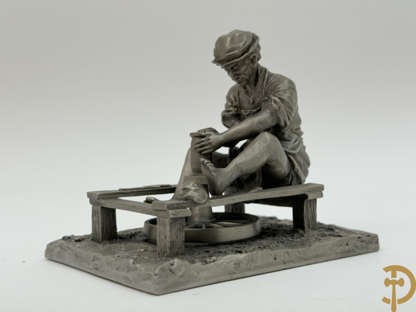 Twaalf tinnen ambachten, gestempeld van Franklin Mint