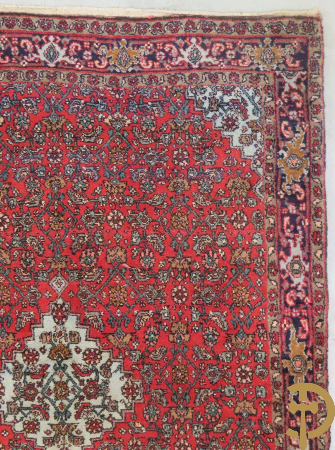 Perzisch handgeknoopt tapijt Senneh + Oosters handgeknoopt Bidjar + Oosters handgeknoopt tapijt Senneh