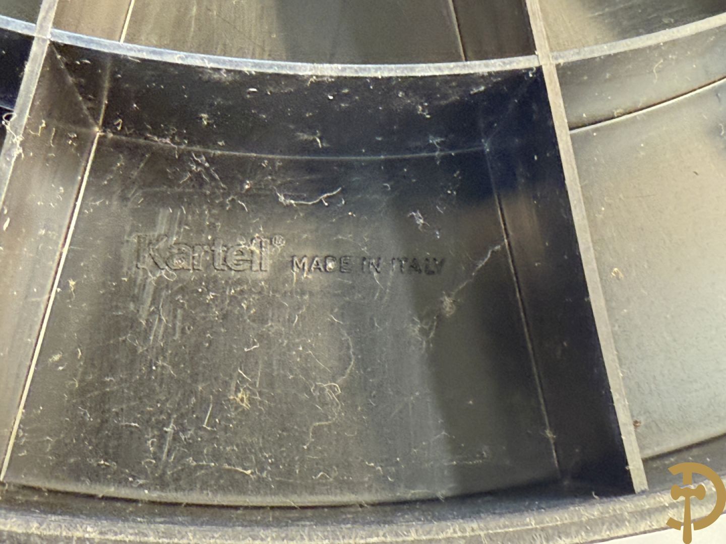 Zwarte plexi kapstok Kartell Centrokappa model 4653