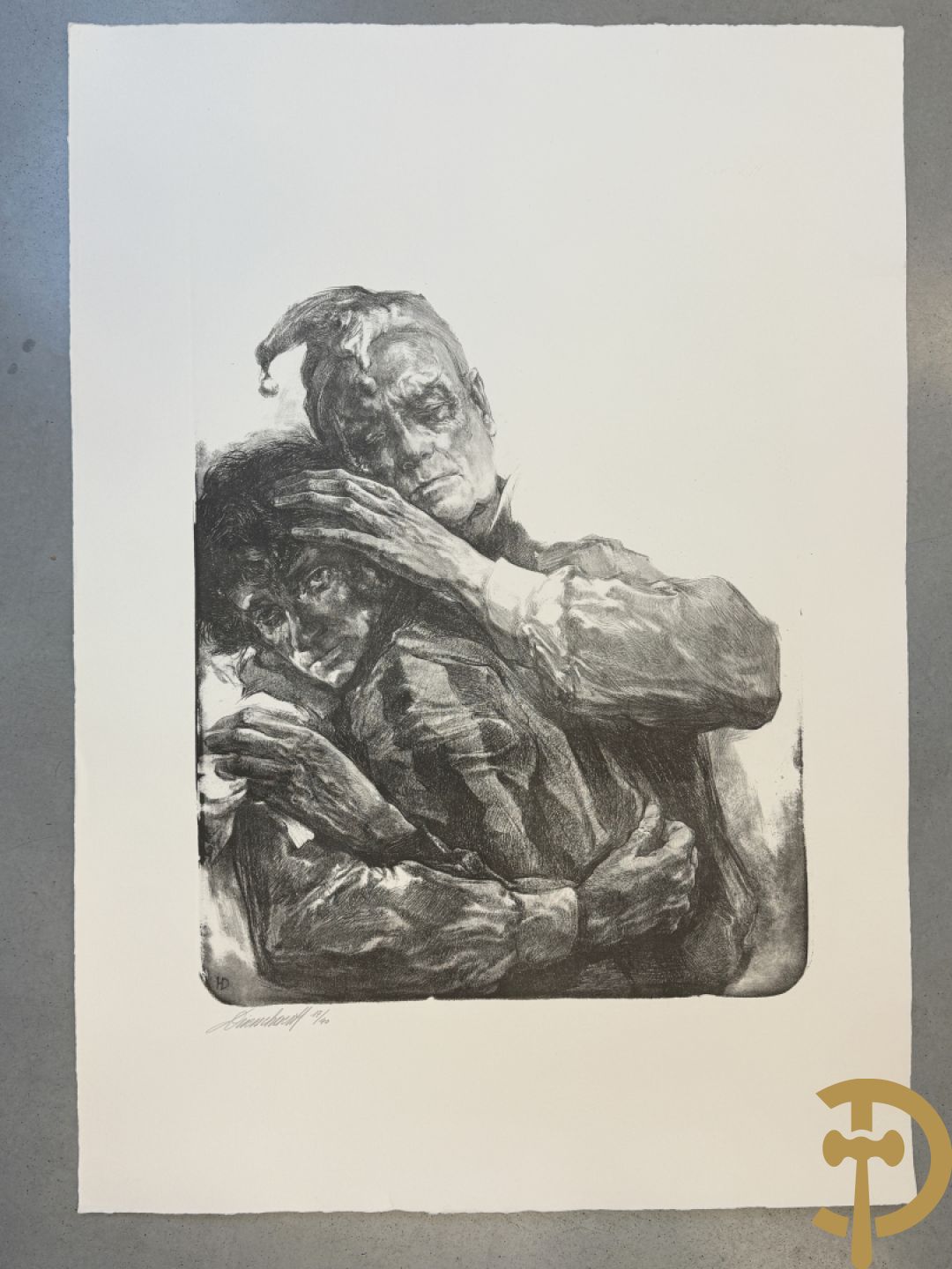 DRIESSCHAERT H. get. Kunstmap met 15 lithografieën met inleidend woord van Gaby Gyselen - 17/40 + DRIESSCHAERT getekend 