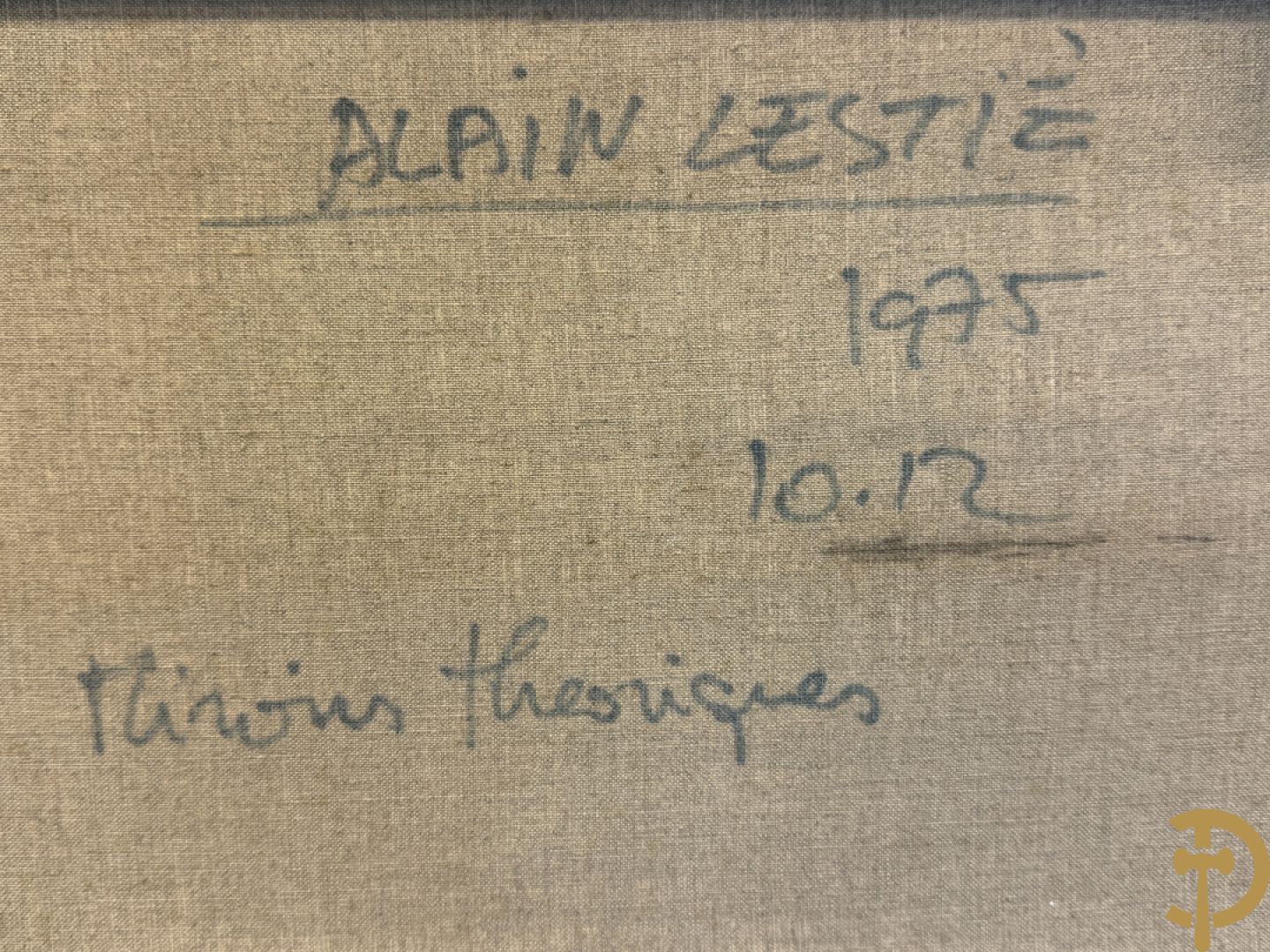 LESTIE Alain 1975 10.12 getekend 