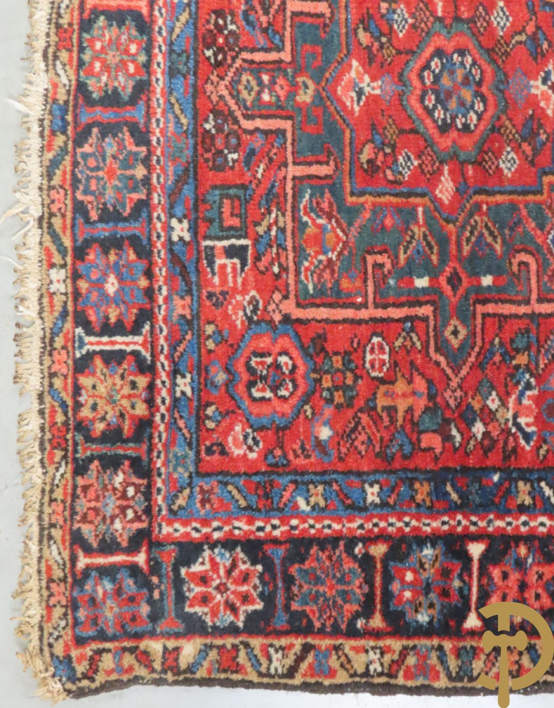 Twee oosterse handgeknoopte tapijten Heriz