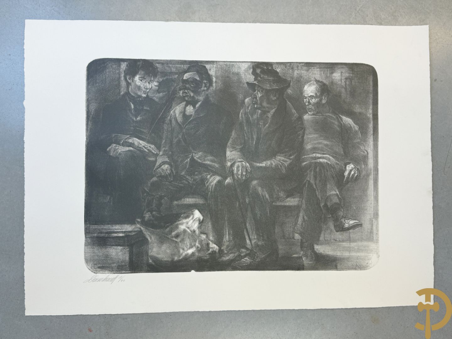 DRIESSCHAERT H. get. Kunstmap met 15 lithografieën met inleidend woord van Gaby Gyselen - 17/40 + DRIESSCHAERT getekend 