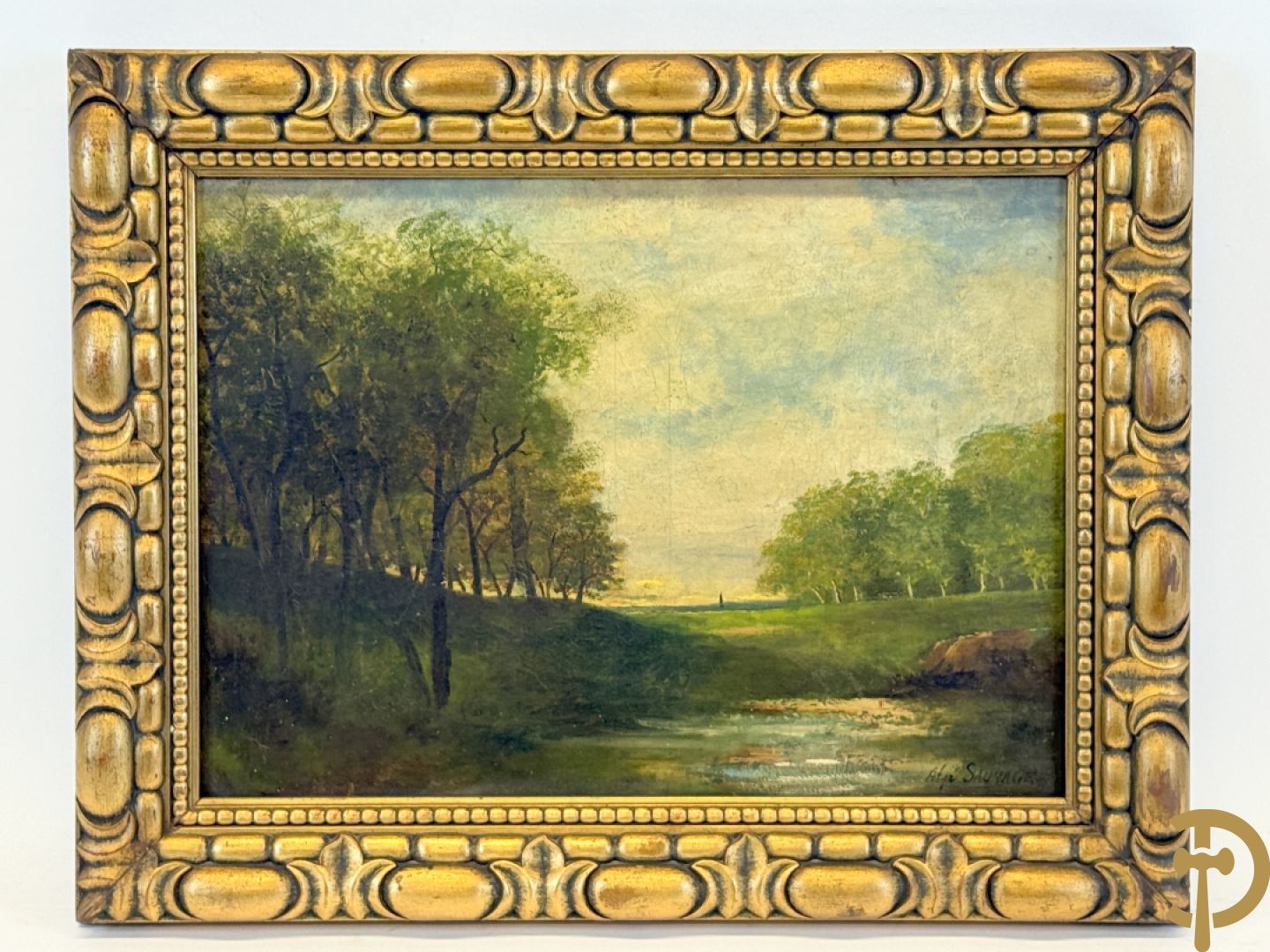 SAUVAGE Alp. getekend 