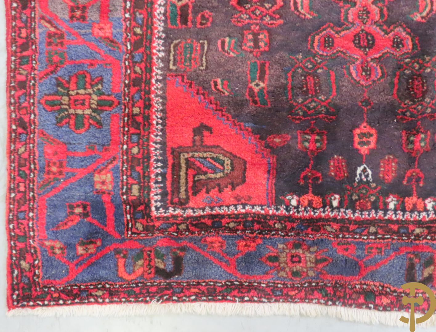 Twee oosterse handgeknoopte tapijten Hamadan