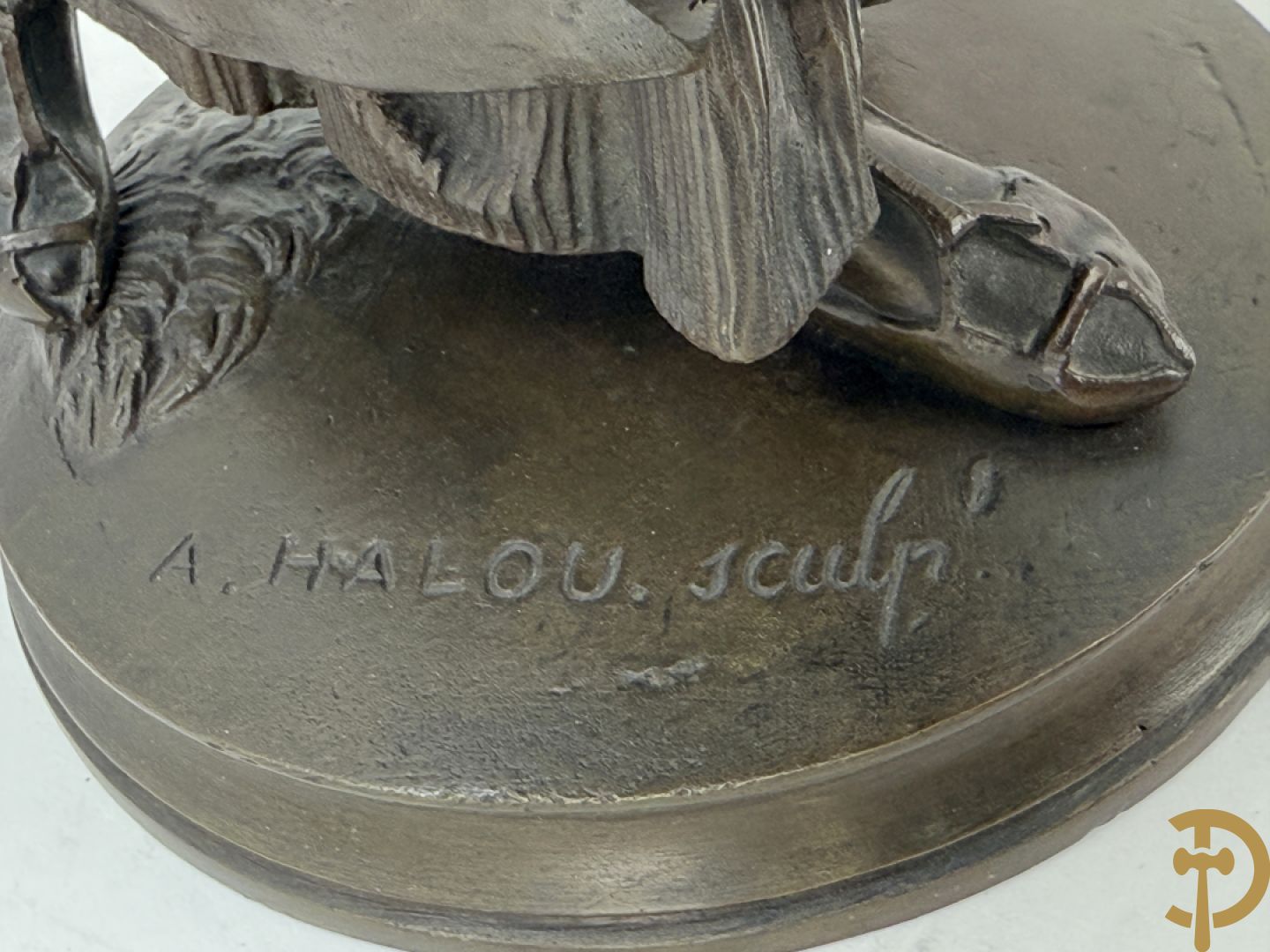 HALOU A. sculpt. getekend 