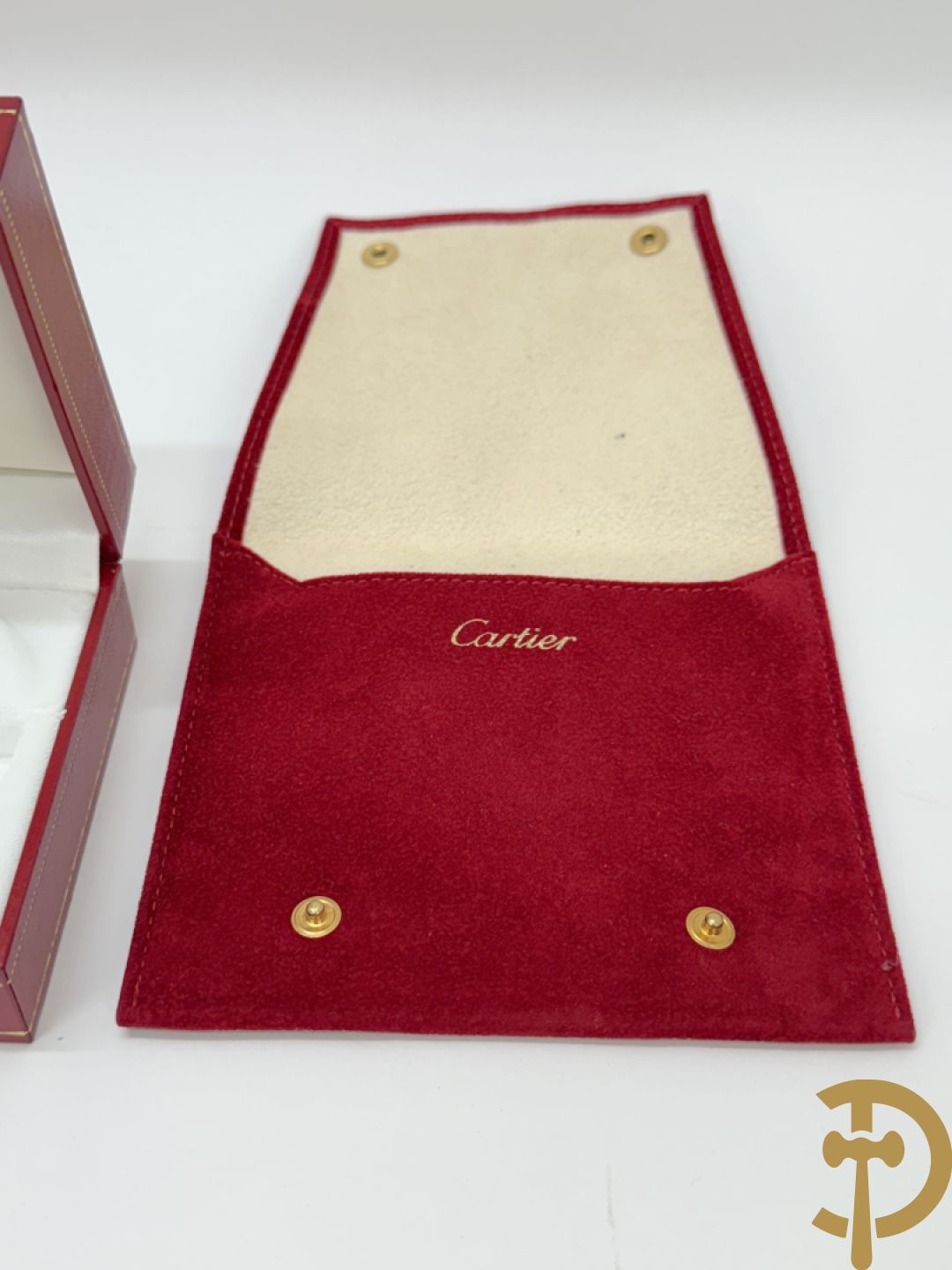 Bordeaux lederen aktentas Cartier + handtas Cartier