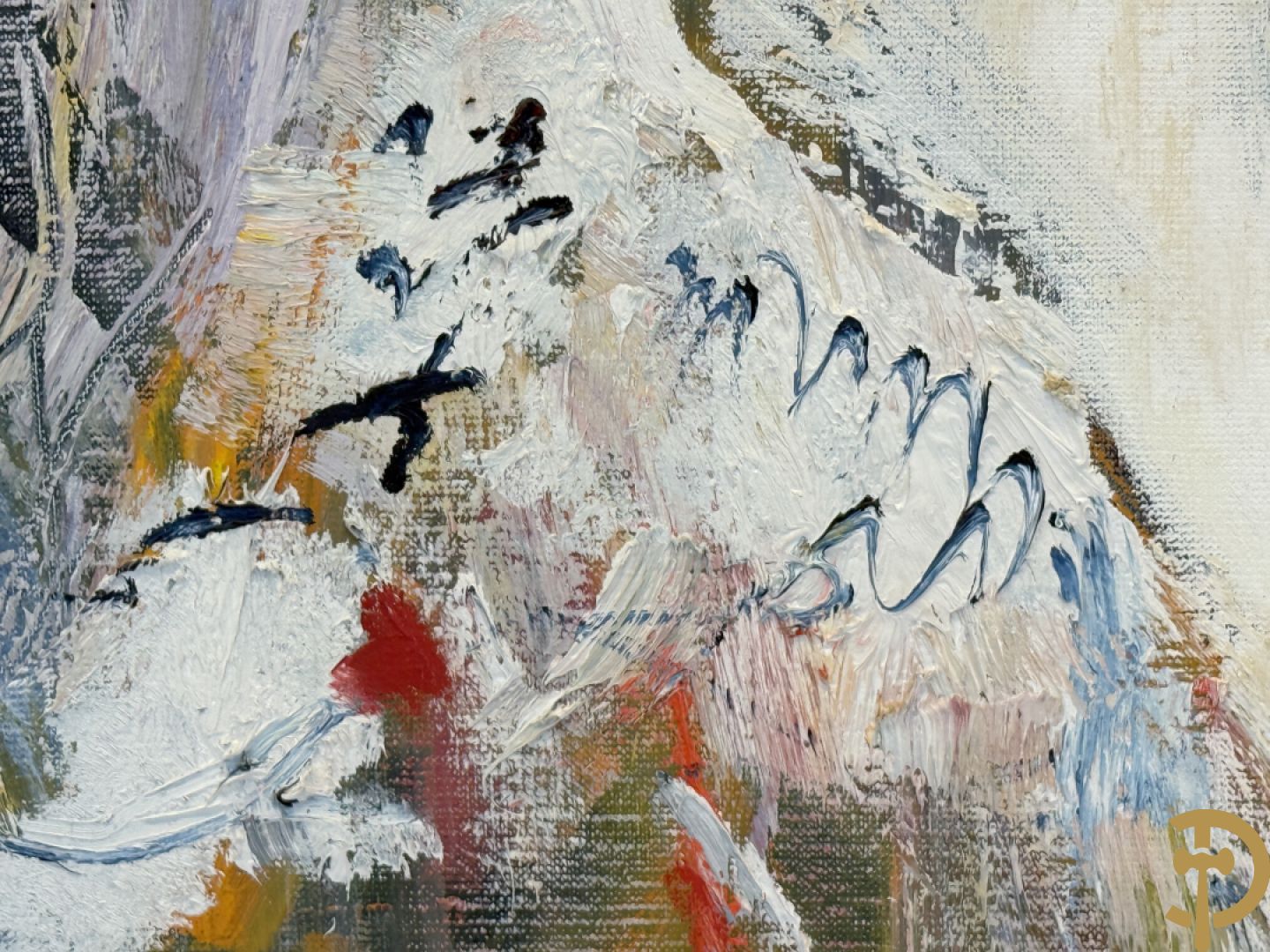 BOUTTENS Philippe getekend verso en gedateerd 2002 