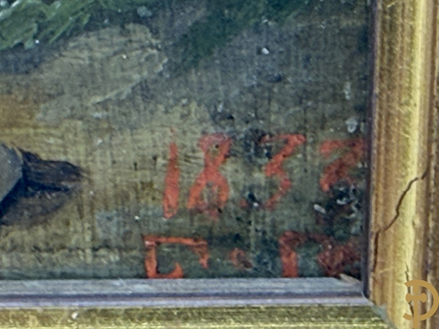 F.M. gemonogrammeerd 1832 