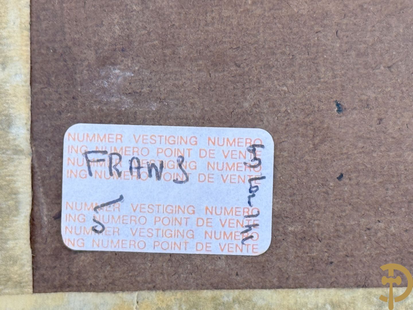 Onleesbaar getekend rechts onder 