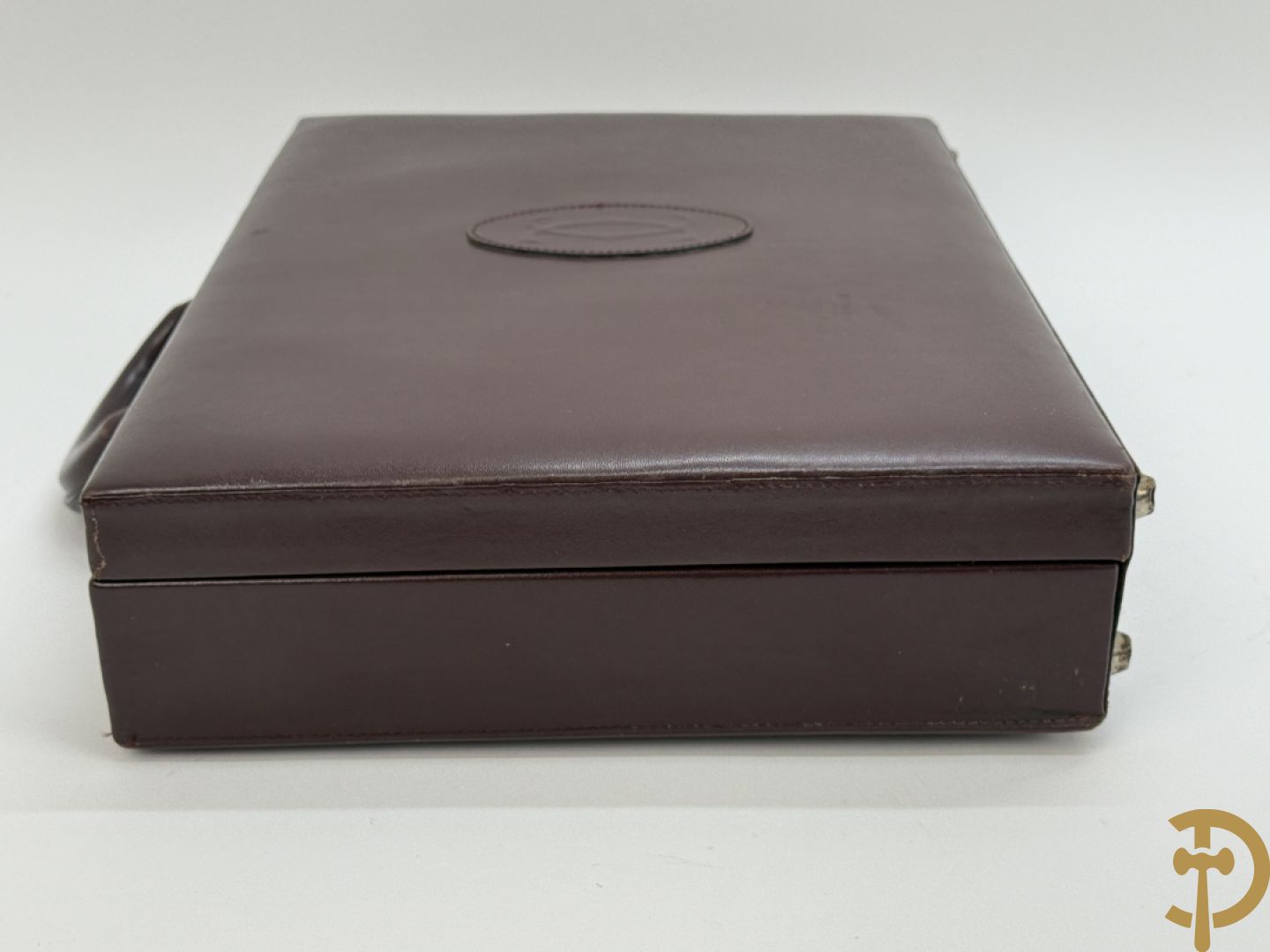 Aktentas in bordeaux leder, Cartier
