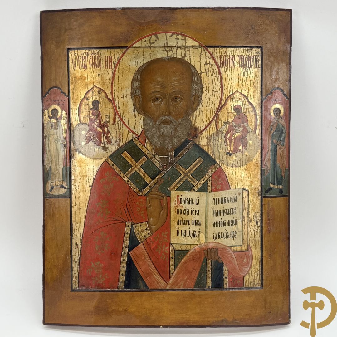 Russische ikoon Sint Nikolas de weldoener