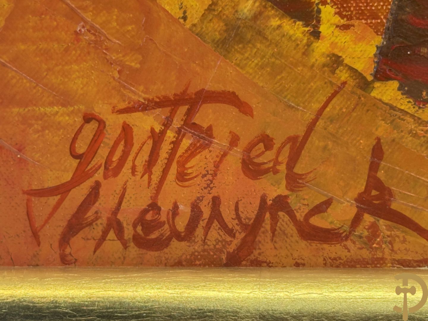 THEUNINCK Godfried getekend en verso gedateerd 1998 