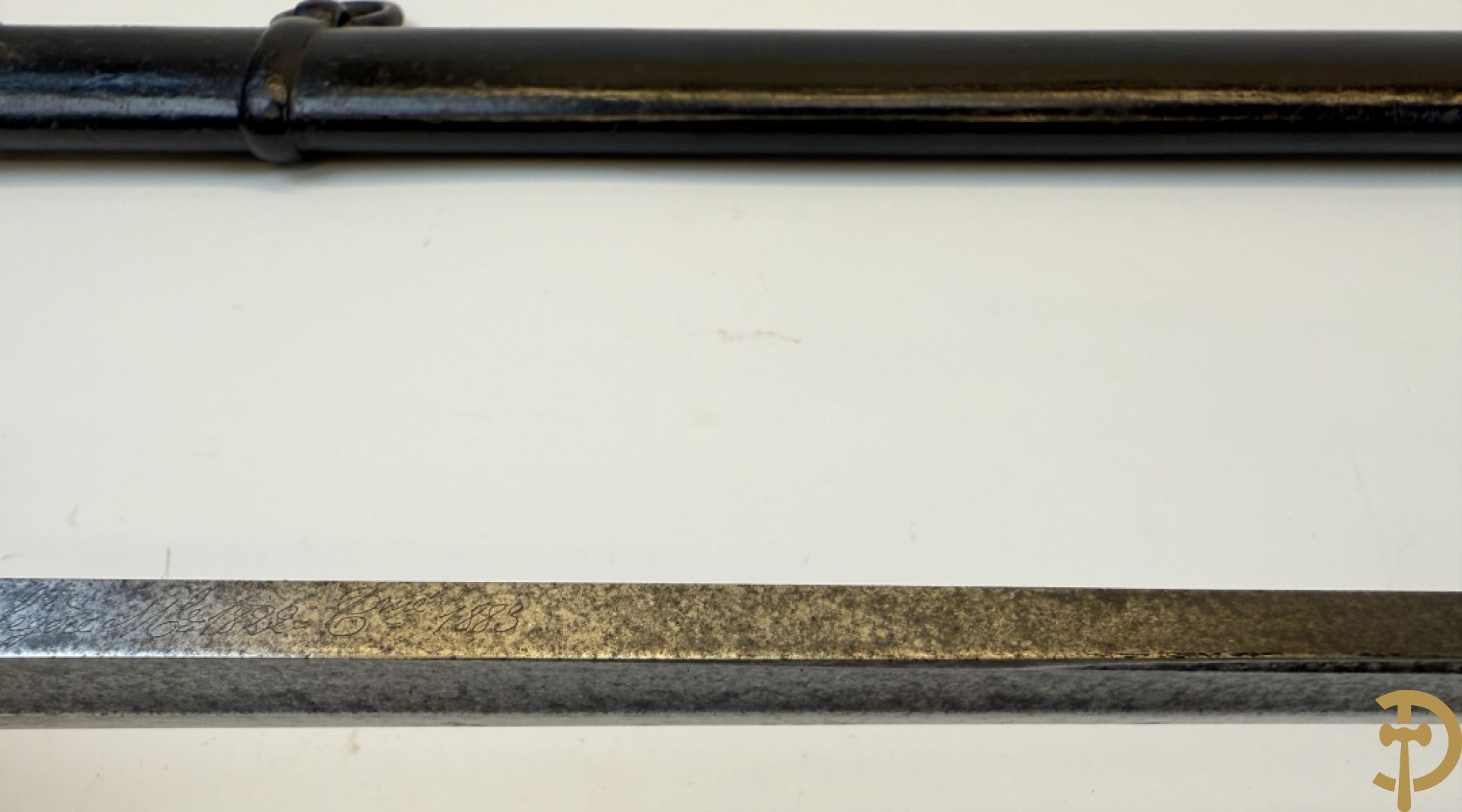 Sabel van de Franse cavallerie in schede
