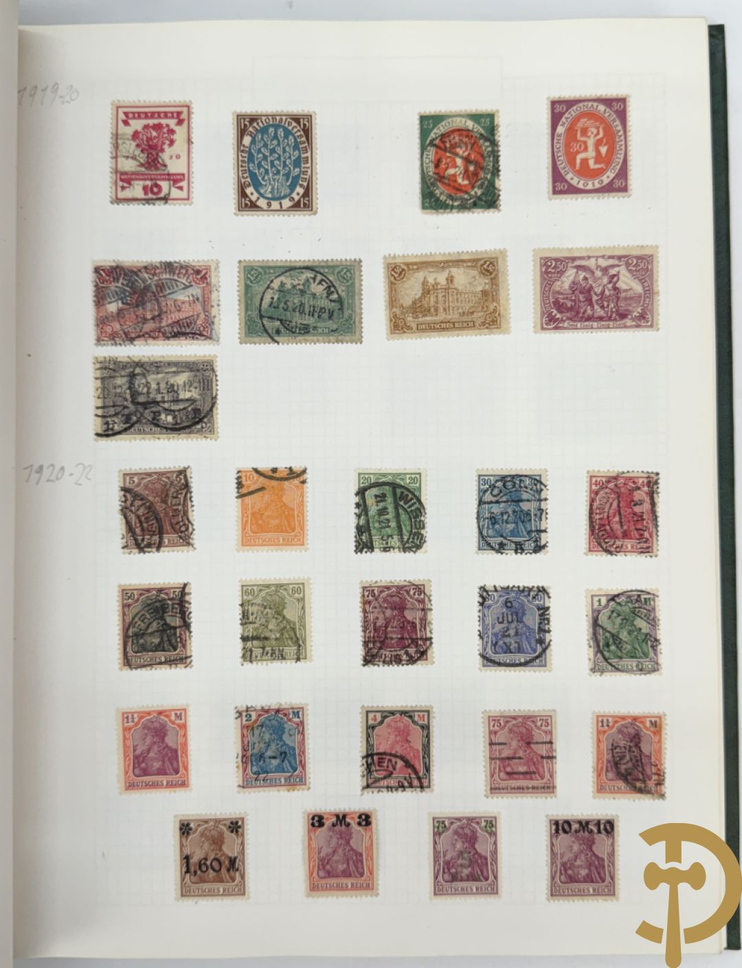 10 postzegelalbums van o.a. Duitsland, Congo, België, ... - Heel divers met veel zeldzame zegels
