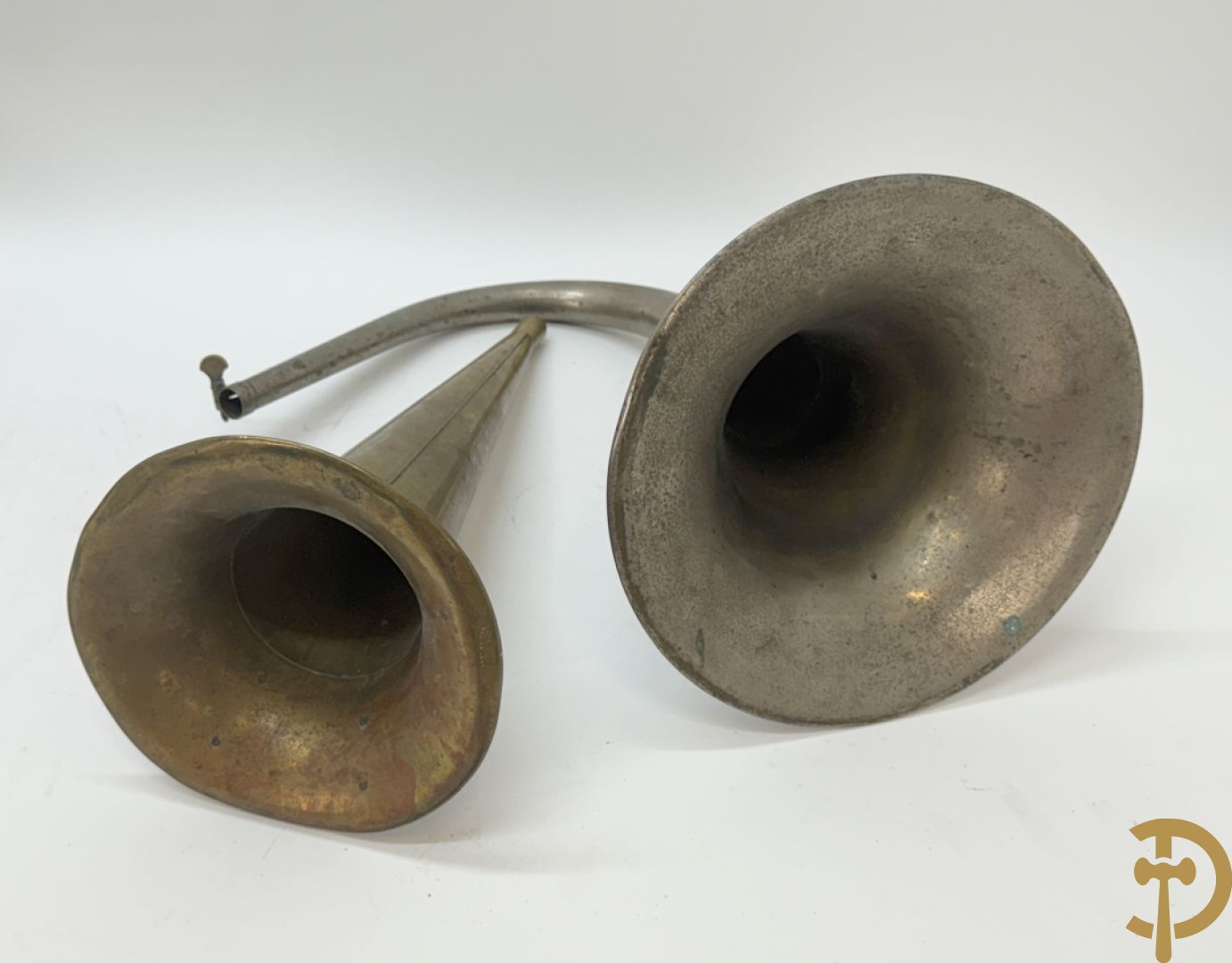 Edison Standard fonograaf met 2 hoorns en rollen (zonder naald)