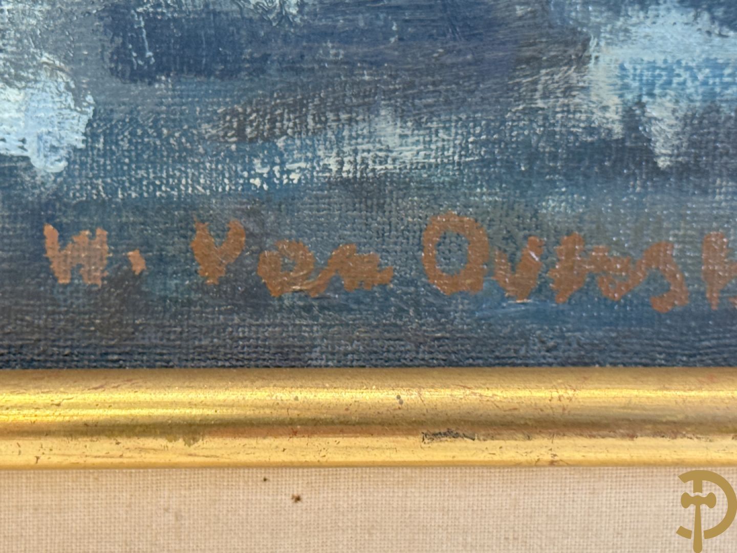 VAN OVERSTRAETEN W.  getekend en gedateerd 