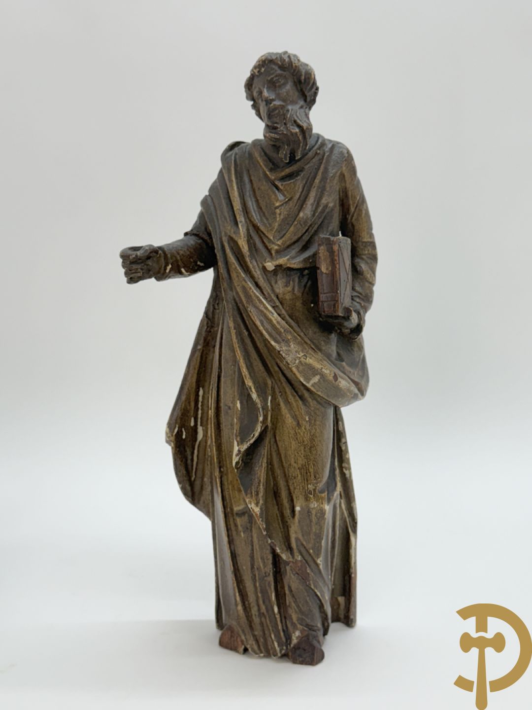 Paar houtsculpturen van evangelisten