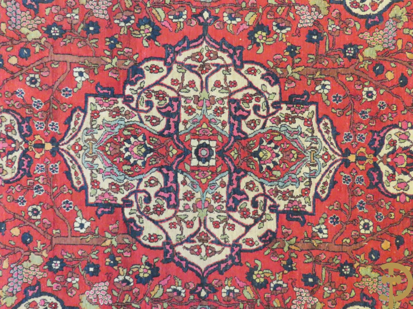 Perzisch handgeknoopt tapijt Ispahan, vroeg 20e