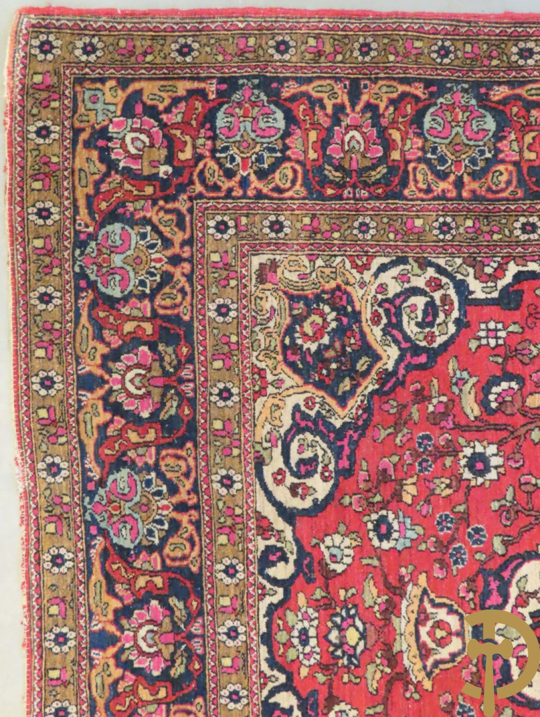 Perzisch handgeknoopt tapijt Ispahan, vroeg 20e