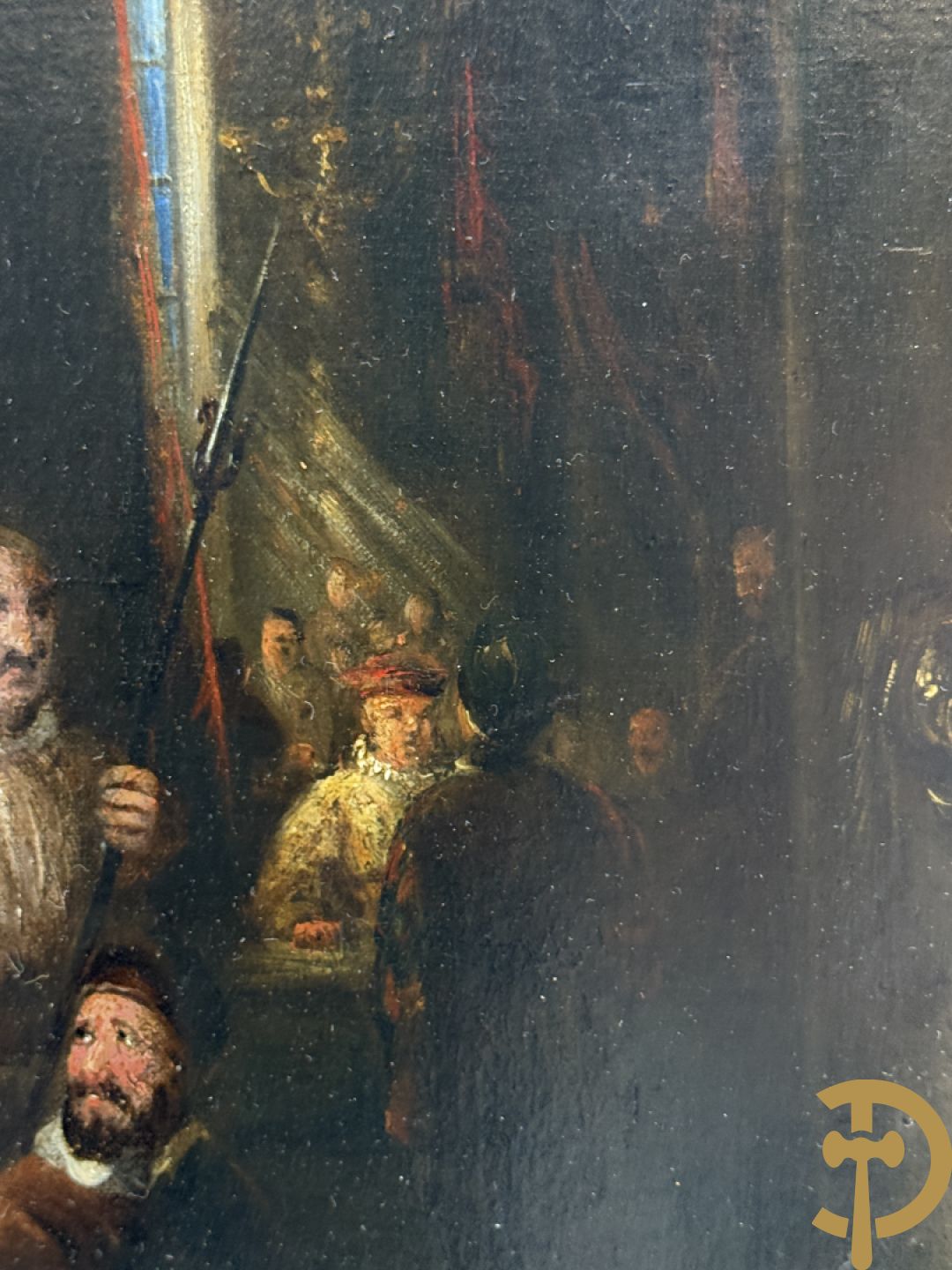 Onleesbaar getekend rechts onder Vlaamse school 