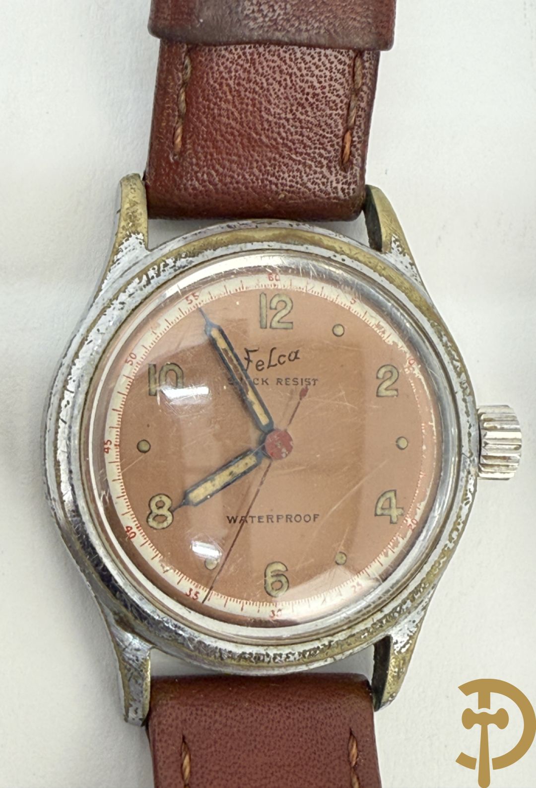 Zeventien vintage dames- en heren polsbandhorloges + 2 binnenwerken