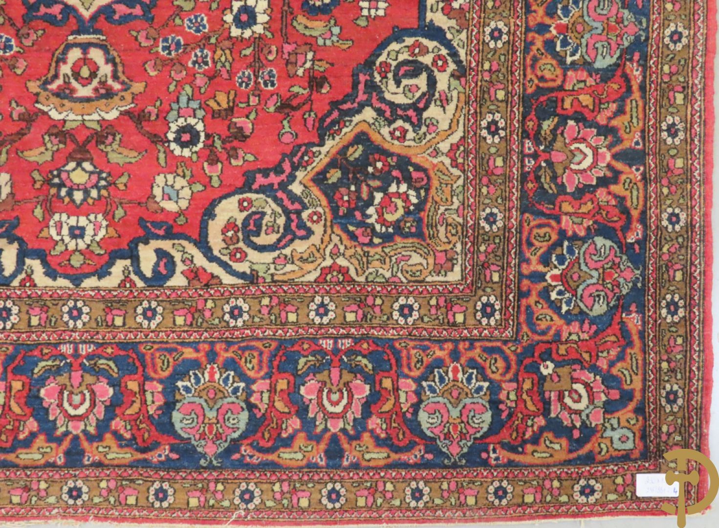 Perzisch handgeknoopt tapijt Ispahan, vroeg 20e