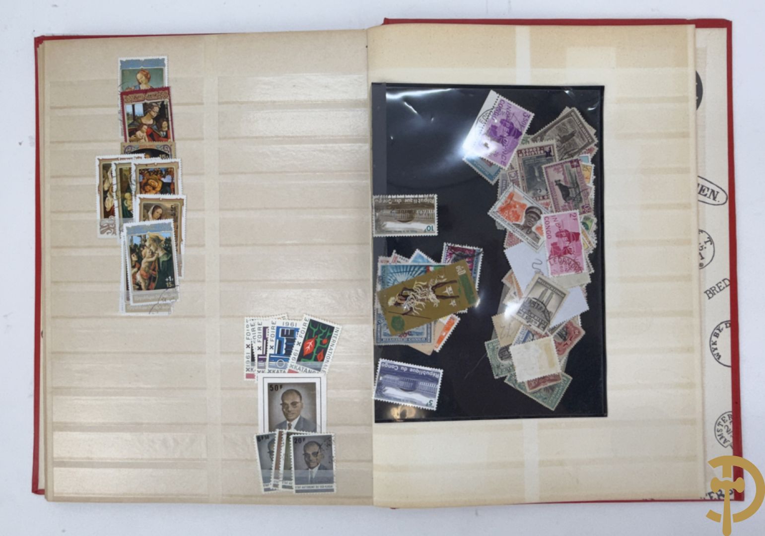 10 postzegelalbums van o.a. Duitsland, Congo, België, ... - Heel divers met veel zeldzame zegels