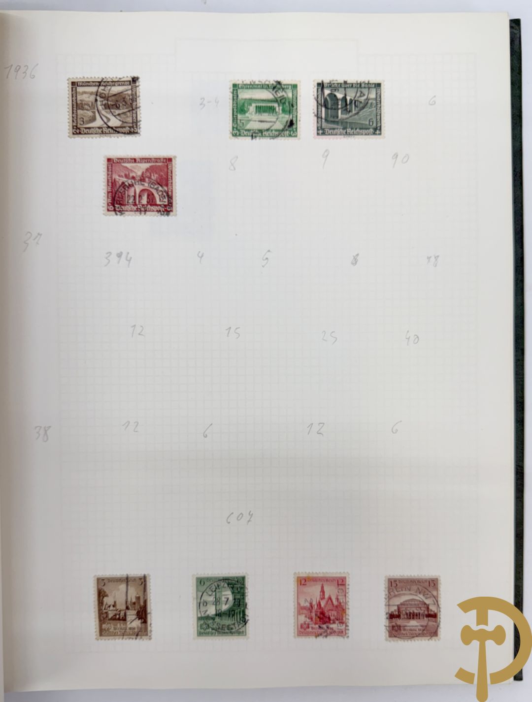10 postzegelalbums van o.a. Duitsland, Congo, België, ... - Heel divers met veel zeldzame zegels