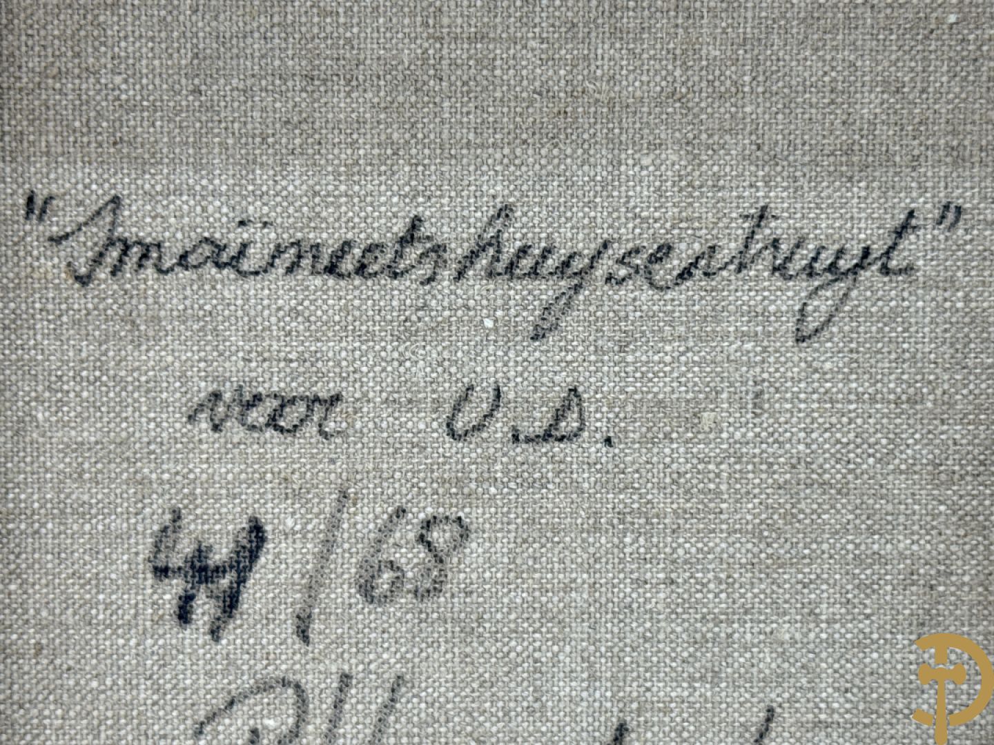 HUYSENTRUYT P. getekend verso en gedateerd 08/03/
